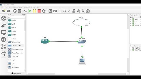 How To Access Internet in Cisco Router Through NAT in GNS3
