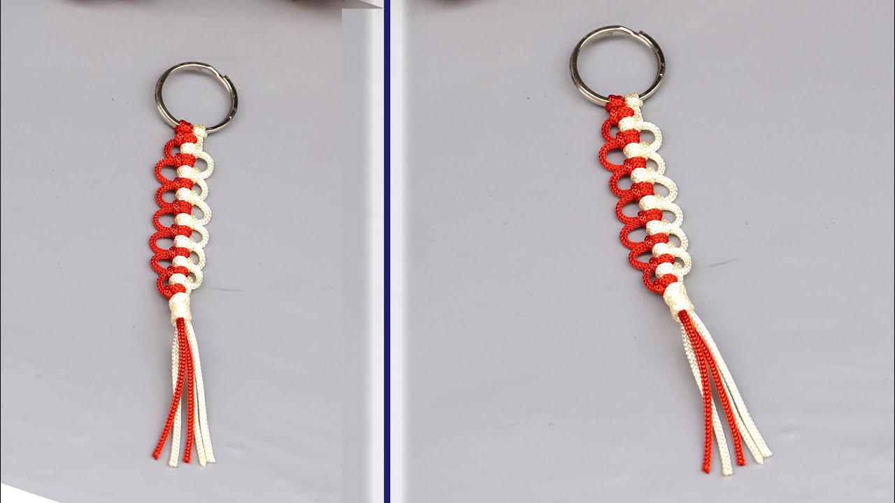 Macramé Key chain || Easy DIY Key Chain - YouTube