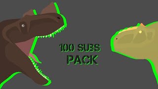 Dinosaur Pack 100 Subs Stick Nodes