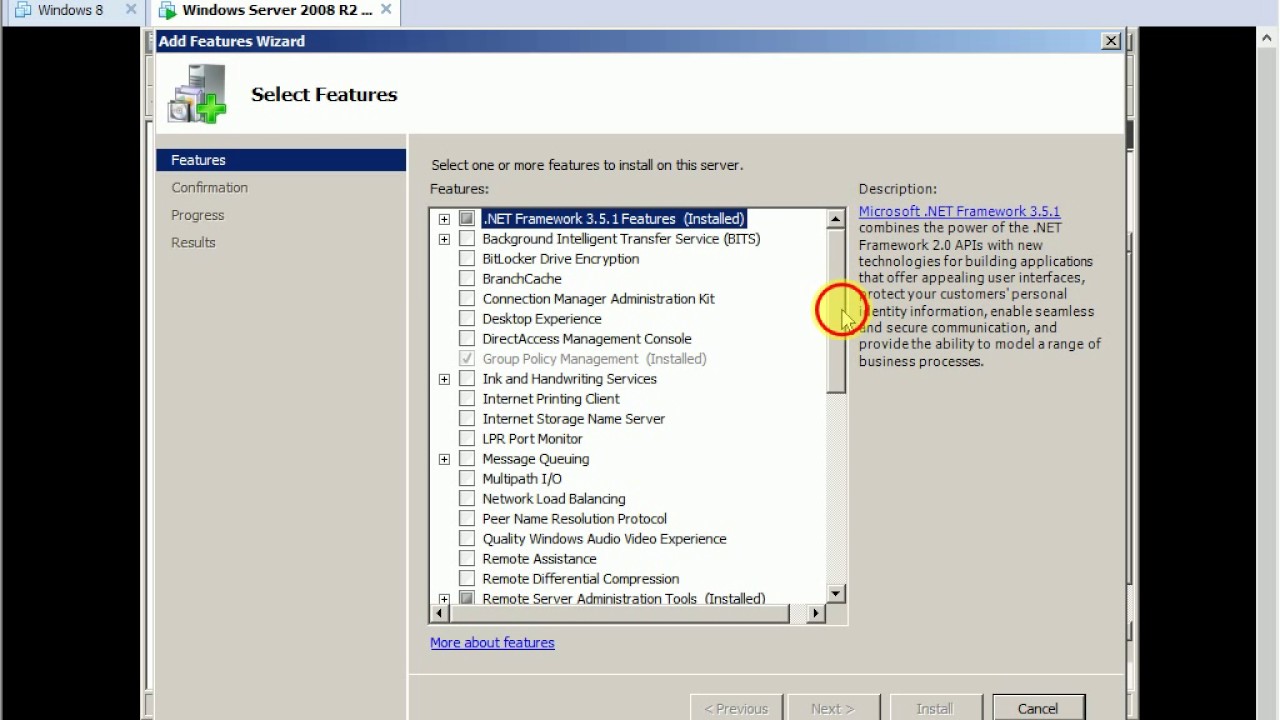 How to Install the windows server 2008 R2 Backup service - YouTube