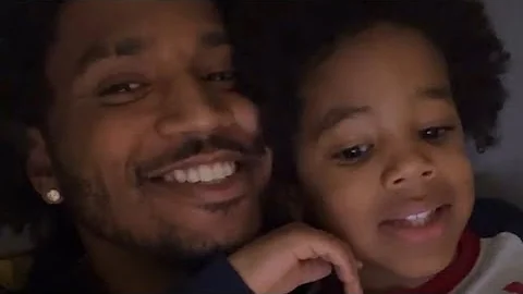 Singer Trey Songz Spends Time With His Son Noah