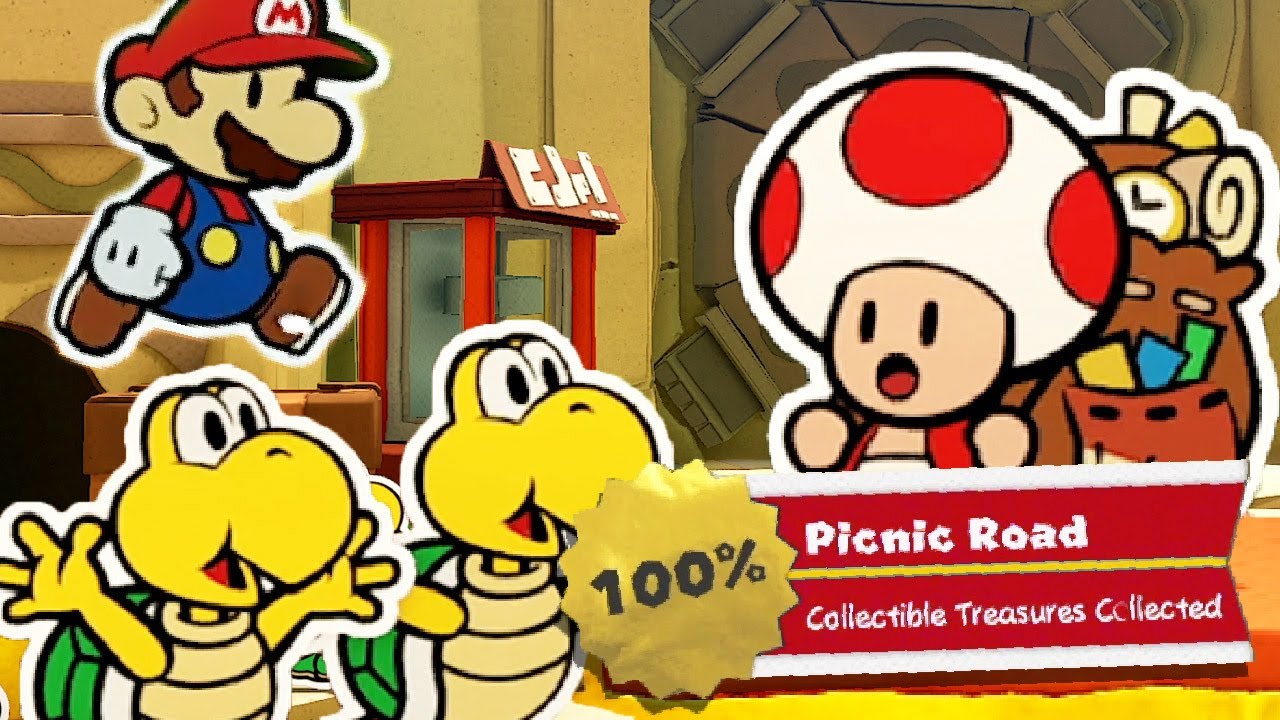 Paper Mario The Origami King Walkthrough Part 4 Picnic Road YouTube