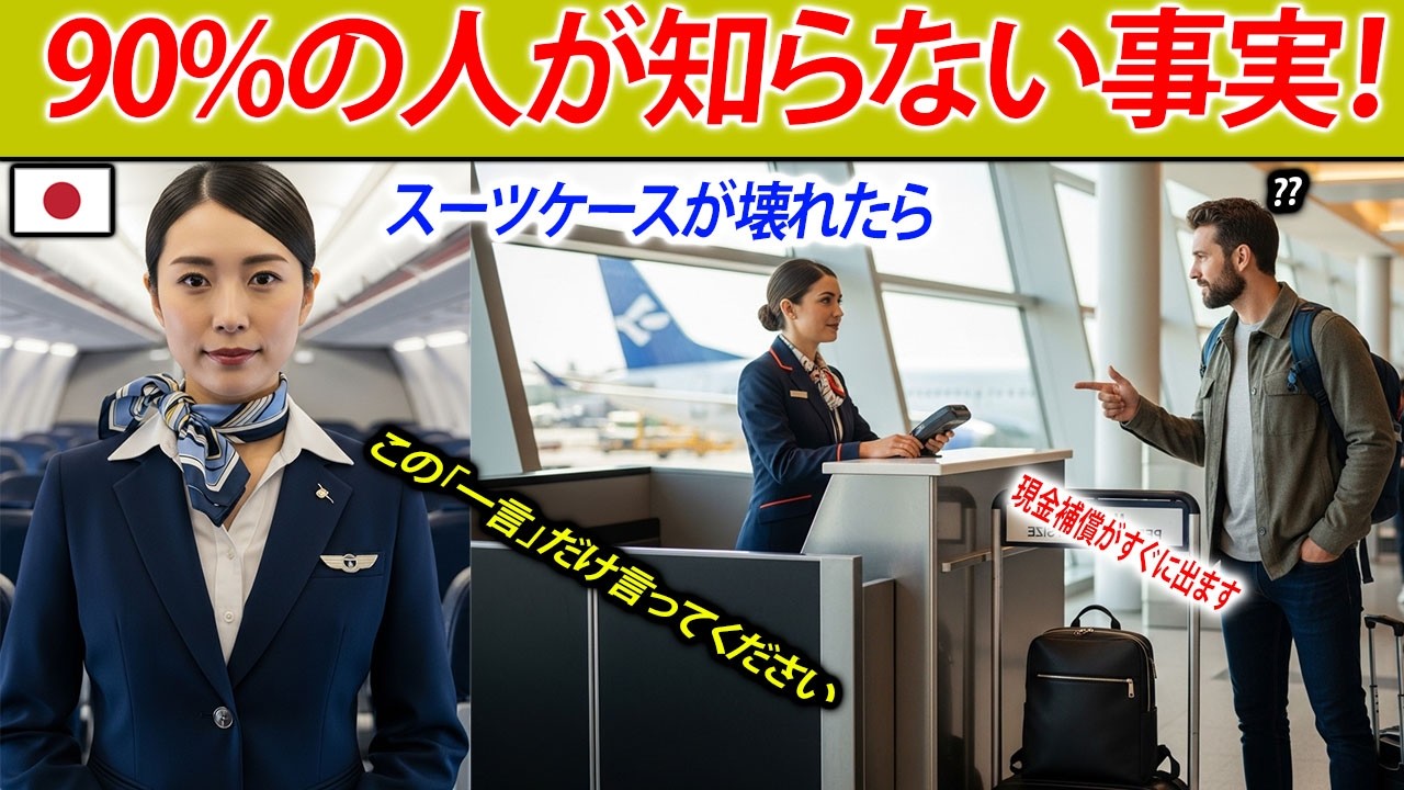 【衝撃の事実】ただの「カバン破損」ではダメ！ 航空会社が恐れる最強のキーワードで、被害額の数十万円を取り戻す交渉術