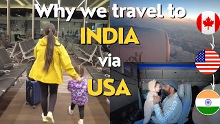 Why & How we travel to India from USA while living in Canada || Travel Expense || Park & Fly