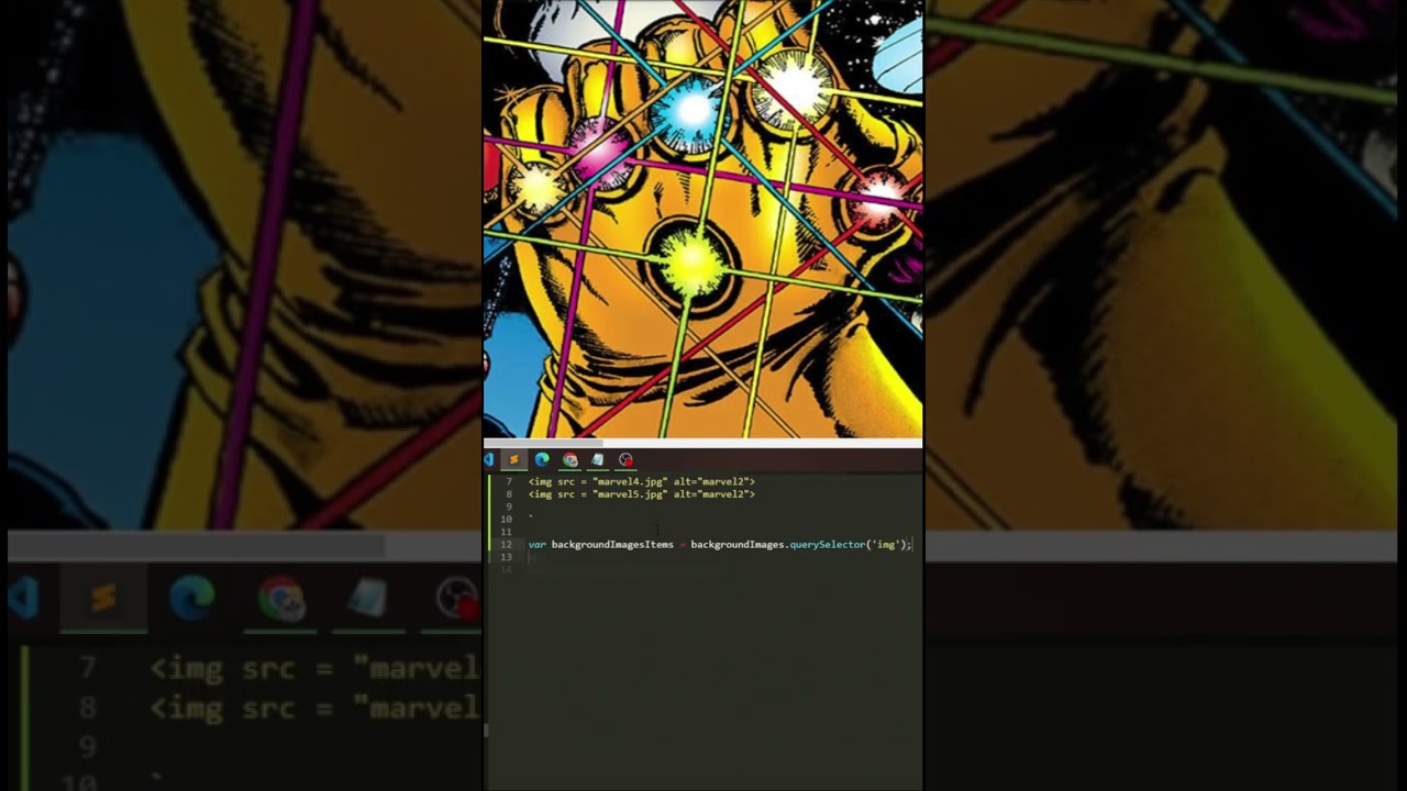 Como crear la Intro de marvel creada en html, css y js #marvel #marvelstudios #code #foryou #parati