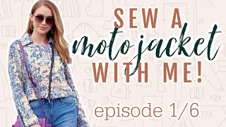 McCall's 8121 Moto Jacket Sew-Along  |  Ep 1\/6  |  Fronts and Welt Pockets