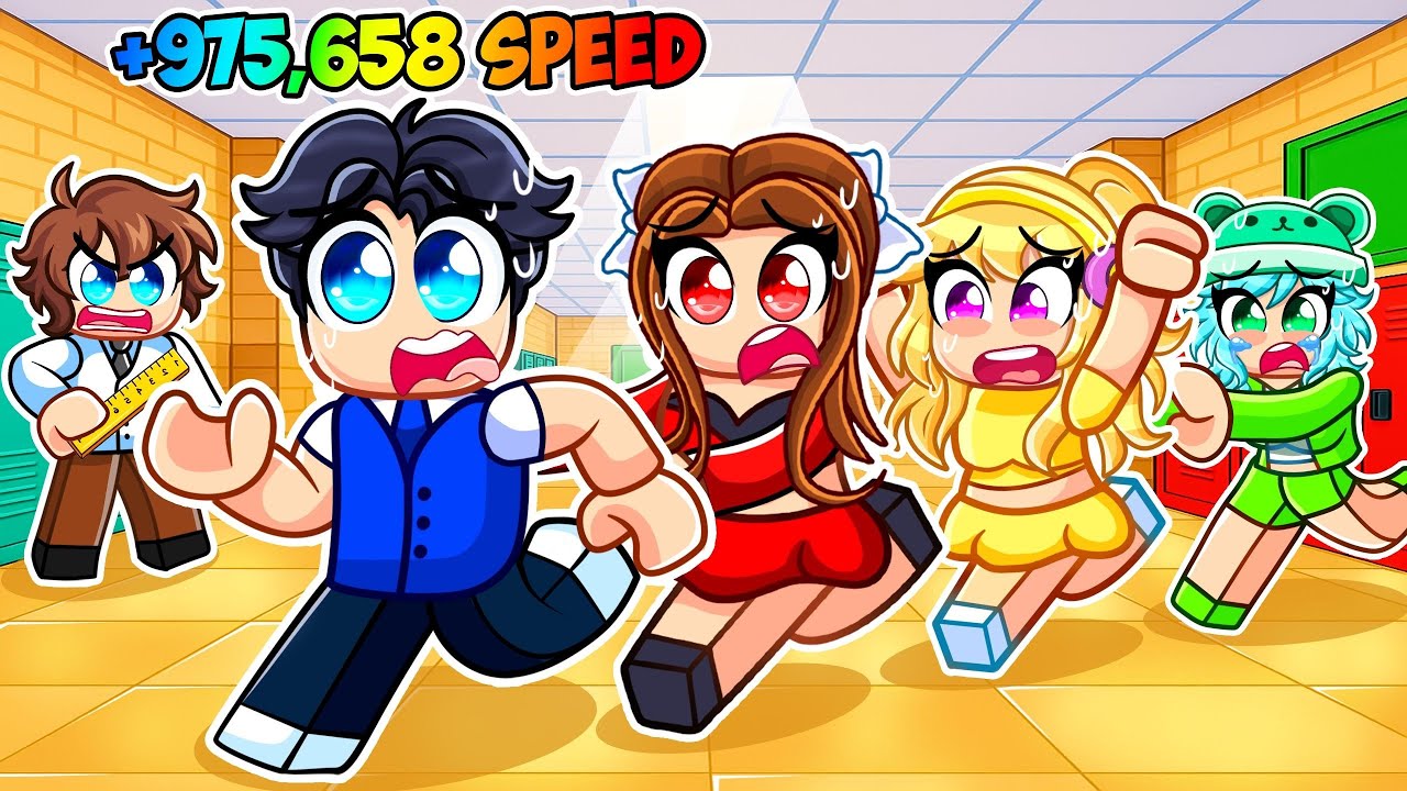 I Spent $975,456 In +1 SPEED ESCAPE THE SCHOOL In Roblox!