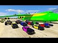 Spiderman Police Cars Transportation on Biggest Airplane | GTA V Mods