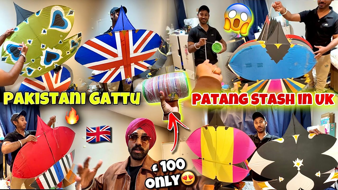 😍BIG PATANG & GATTU STASH IN UK🇬🇧 | Rs. 80**!? Pakistani Gattu*🧵| GaviTube
