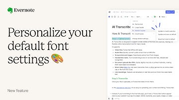 Personalized default font settings are here! 🥳
