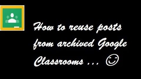 Reusing Posts from Archived Classes!