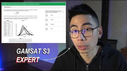 Basic Anatomy of a GAMSAT S3 Question ... in 2 minutes!