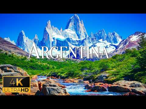 FLYING OVER ARGENTINA (4K Video UHD) - Relaxing Music With Stunning Beautiful Nature Film For TV