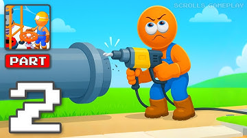 Oil Drill Company - Gameplay Walkthrough Part 2 - Fuel Rush Drilling Crew (iOS, Android)