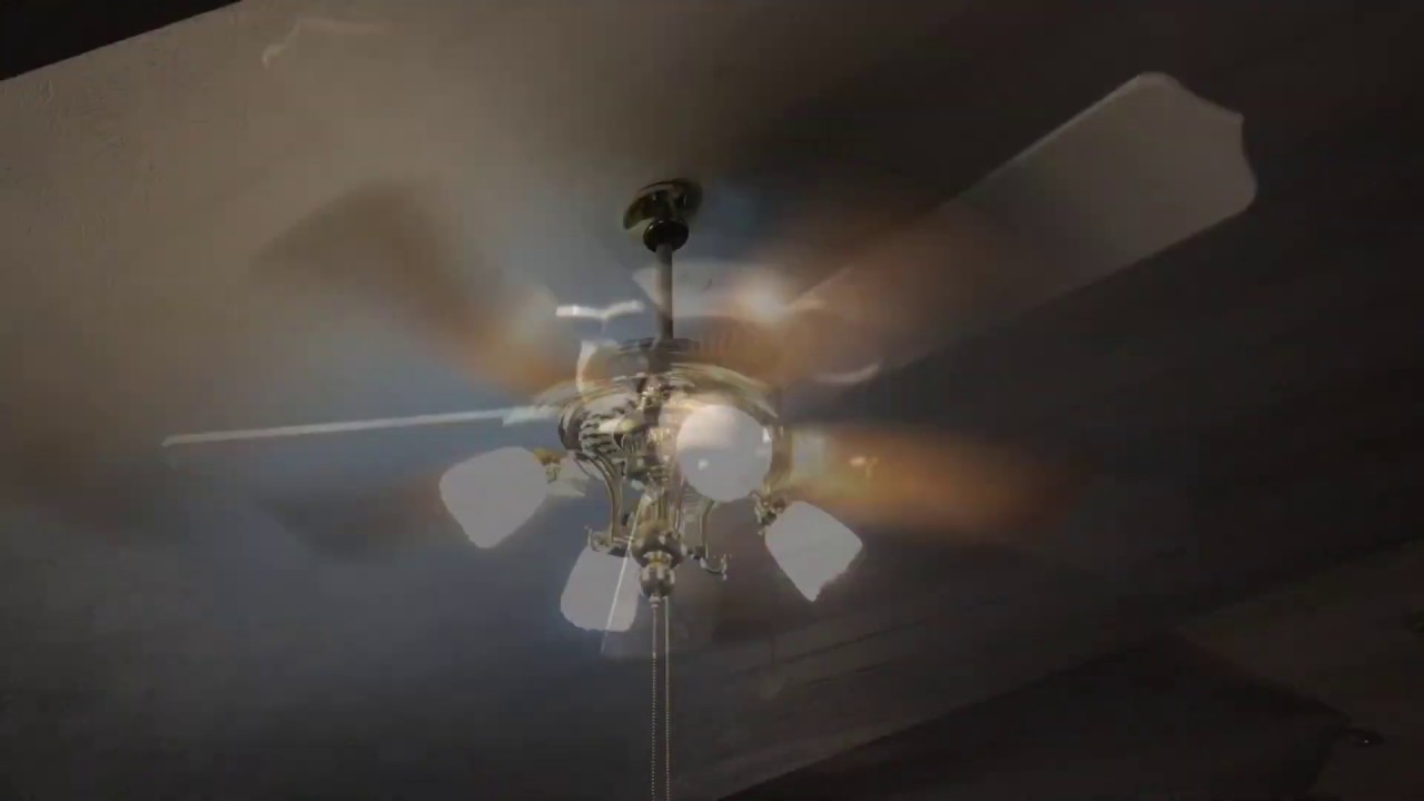 Montage Of Ceiling Fans In A Church Members House And Quick