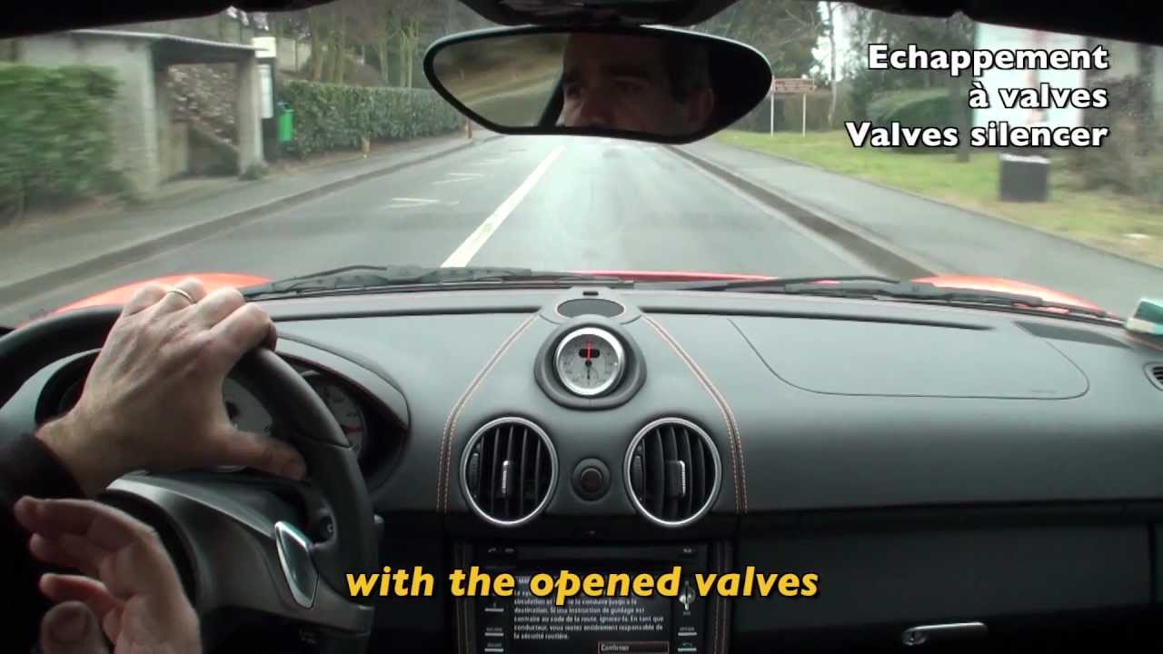 PORSCHE 987 CAYMAN S Mk2 sport exhaust -SCART valves