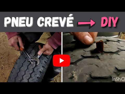 Vidéo: Comment réparer un pneu crevé avec de la boue ?