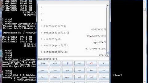 Compiling and running JNI giac on Windows