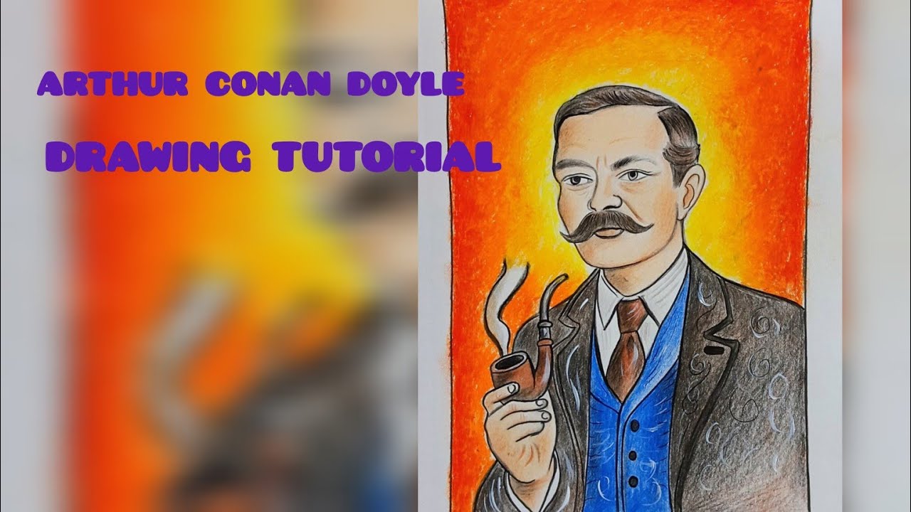 Sir Arthur Conan Doyle Drawing Tutorial Step By Step 