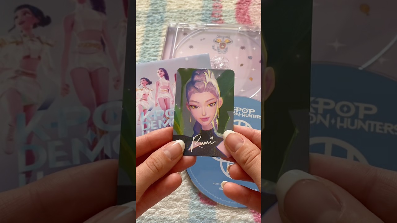 Kpop demon hunters album unboxing 