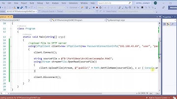 SFTP C# Example for upload and download files | SSH.NET