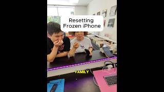 RESETTING FROZEN IPHONE!!! #smartphone #brokenfix #gaming #problemfix #tech #screenbreak #cellphone
