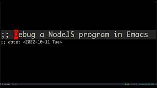 Debug NodeJS program in Emacs with dap-mode