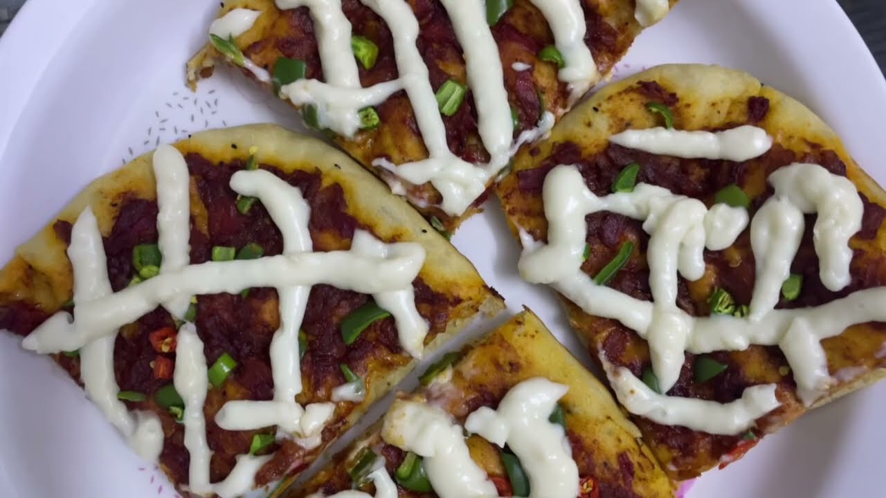 بيتزا سهلة ولذيذة 🍕🍕😋👍