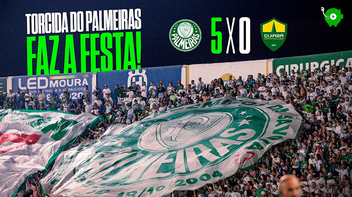 TORCIDA DO PALMEIRAS FAZ A FESTA DURANTE O 5 X 0 NO CUIABÁ