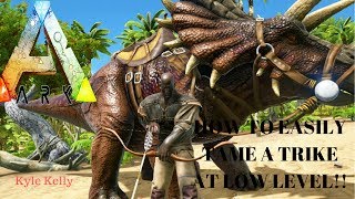 HOW TO EASILY TAME A TRIKE AT LOW LEVEL.- Ark Survival Evolved Xbox