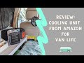 Staying Cool in my Van With a Mini Fan/Cooling Unit | Van Life | Minivan Camper Conversion