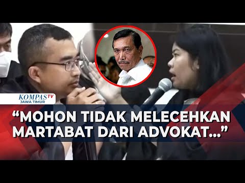 Keras! Momen Pengacara Haris Azhar Protes Saat Luhut Binsar Pandjaitan Singgung Lawyer Muda...