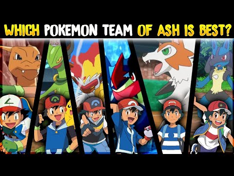 Which Regional Pokemon Team Of Ash Is Best? | Ranking Every Team Pokémon Of  Ash | Hindi | - Youtube