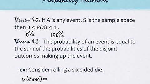 9.1 Determining Probabilities