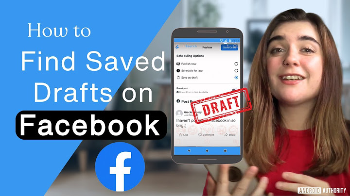 How to find your saved drafts on Facebook