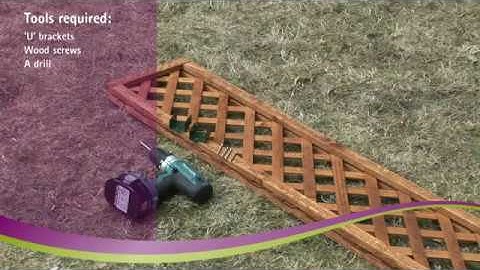 How to Install Trellis onto a Forest Fence Panel