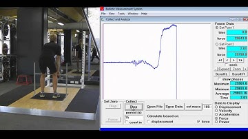 Collecting data for an isopull using the 400s Force Plate and Olympic Performance Platform