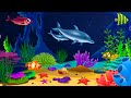 Lullab and calming undersea animation  soothing fishes  baby sleep music 