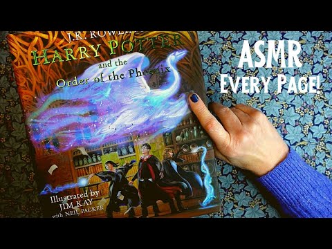 ASMR | 5th Harry Potter Book!! - Beautifully Illustrated! Every Page Show & Tell - Whispered