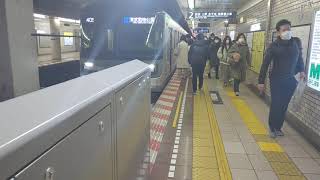 【広尾駅２回目の撮影】東京メトロ日比谷線 各駅停車 東武動物公園行