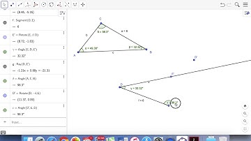 Angle-Angle-Side Congruence Theorem using GeoGebra Classic 6