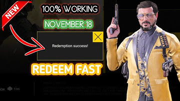 *New* 🤯 Working Redeem code November 18 Codm | Codm Season 10 Working Redeem code 2022
