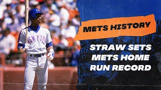 Straw Sets Mets Home Run Record