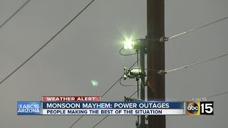 Power out, trees down in Tempe