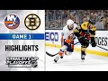 Second Round, Gm 1: Islanders @ Bruins 5/29/21 | NHL Highlights