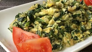 Шпинат с яйцом 🥬 😍 - Приготовление шпината - Шпинат рецепт #шпинат #яйца