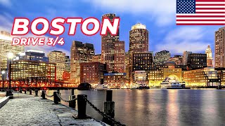 Boston Drive On A Great Day Part 34 Massachusetts 4k