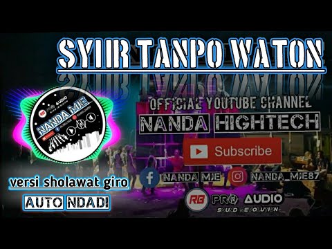 ( SYI'IR TANPO WATON ) SETENGAH JARANAN  SHOLAWAT GIRO ||