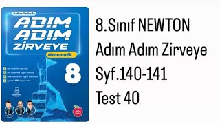 8.Sinif Newton Adim Adim S.140-141 Test 40