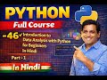 46 Introduction to Data Analysis with Python for Beginners Hindi